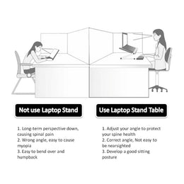 Foldable Laptop Stand — Adjustable Height & Angle for Bed, Sofa & Desk