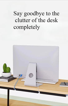 Under Desk Cable Management Tray – Hidden Wire Organizer & Cord Hider for Home Office & Gaming Setups