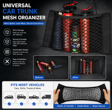 Universal Car Trunk Mesh Organizer — Storage Net Pocket