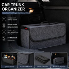 Large Car Trunk Organizer — Soft Felt Storage Box