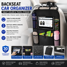 Backseat Car Organizer — Tablet Holder & Travel Storage