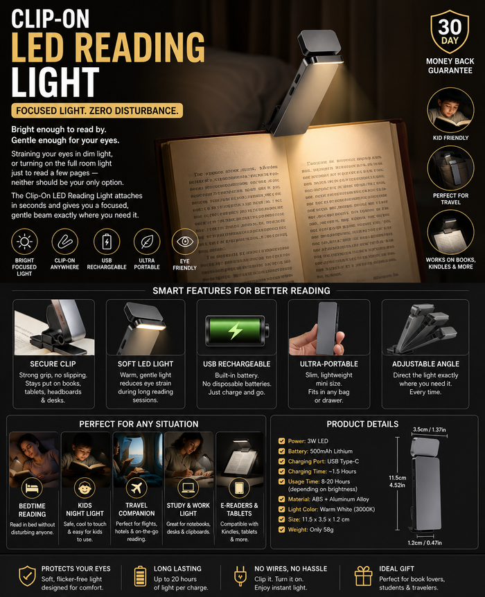 Motion Sensor LED Light — USB Rechargeable Magnetic Lamp