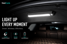 Motion Sensor Car Trunk LED Light — USB Rechargeable Magnetic Bar
