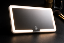 LED Car Vanity Mirror — Rechargeable Sun Visor Makeup Light