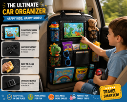 Backseat Car Organizer — Tablet Holder & Travel Storage