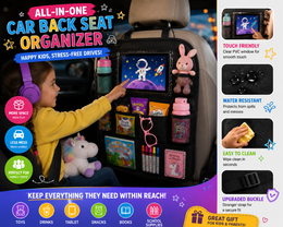 Backseat Car Organizer — Tablet Holder & Travel Storage