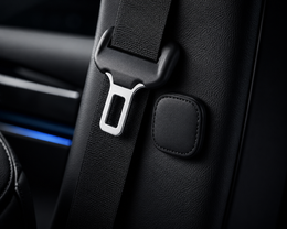Magnetic Seat Belt Clips — PU Leather Holders (2 Pack)