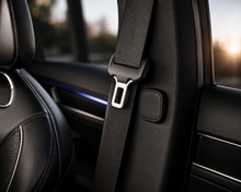 Magnetic Seat Belt Clips — PU Leather Holders (2 Pack)