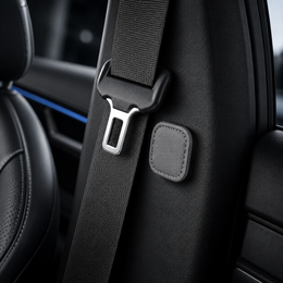Magnetic Seat Belt Clips — PU Leather Holders (2 Pack)
