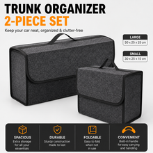 Large Car Trunk Organizer — Soft Felt Storage Box