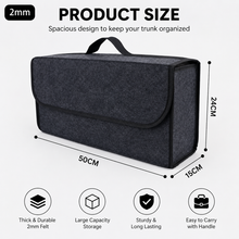 Large Car Trunk Organizer — Soft Felt Storage Box