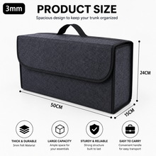 Large Car Trunk Organizer — Soft Felt Storage Box