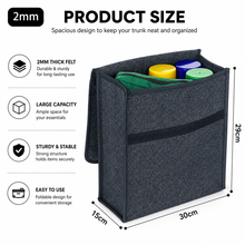 Large Car Trunk Organizer — Soft Felt Storage Box