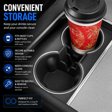 Tesla Cup Holder Insert — Model 3 & Model Y Console Organizer