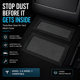 Tesla Air Vent Dust Cover — Model 3 & Y Mesh Protector