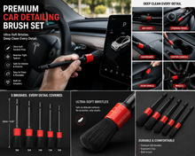 5-Piece Car Detailing Brush Set – Interior, Dashboard, Air Vents, Wheels & Trim Cleaning