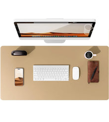 Premium Desk Mat — Waterproof PU Leather Mouse Pad
