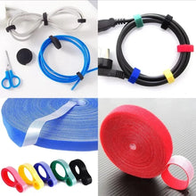 Cable Organizer Roll – Cut-to-Size Velcro Wire Winder for Desk, TV, Gaming & Travel | 1M / 5M
