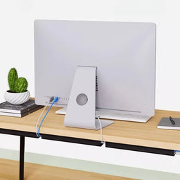 Under Desk Cable Management Tray – Hidden Wire Organizer & Cord Hider for Home Office & Gaming Setups