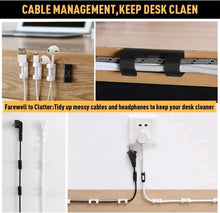 Clear Cable Clips – Self-Adhesive Wire Organizer for Desk, Car & Home | 5 / 20 / 40 / 60 Pack