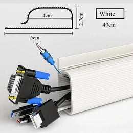 Under Desk Cable Management Tray – Hidden Wire Organizer & Cord Hider for Home Office & Gaming Setups