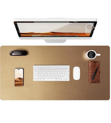 Premium Desk Mat — Waterproof PU Leather Mouse Pad