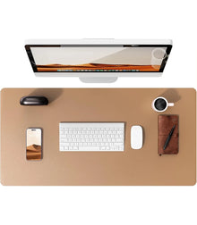 Premium Desk Mat — Waterproof PU Leather Mouse Pad