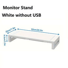 Foldable Monitor Stand Riser — Adjustable Desk Shelf with Drawer