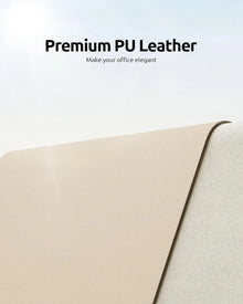 Premium Desk Mat — Waterproof PU Leather Mouse Pad