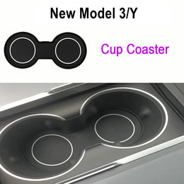 Tesla Model Y & Model 3 Center Console Organizer – Armrest Storage Box & Cup Holder for Highland & Juniper 2024–2025
