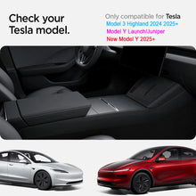 Tesla Model Y & Model 3 Center Console Organizer – Armrest Storage Box & Cup Holder for Highland & Juniper 2024–2025