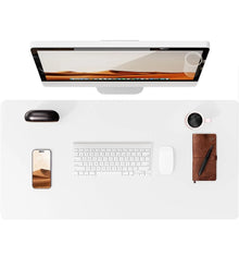 Premium Desk Mat — Waterproof PU Leather Mouse Pad