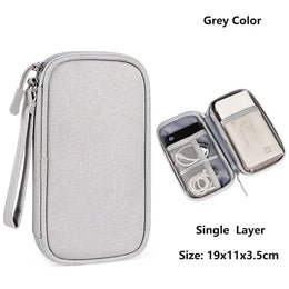 Cable Organizer Bag – Waterproof Travel Case for Chargers, USB Cables & Tech Accessories