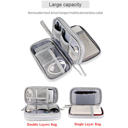 Cable Organizer Bag – Waterproof Travel Case for Chargers, USB Cables & Tech Accessories