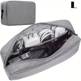 Travel Cable Organizer Bag - Compact Electronics Storage for SD Cards, Power Banks, Cords & Accessories