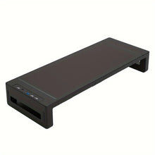 Foldable Monitor Stand Riser — Adjustable Desk Shelf with Drawer