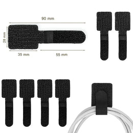 Reusable Cable Ties – Nylon Wire Management Straps for Desk, TV & Home | 5 / 10 / 20 Pack
