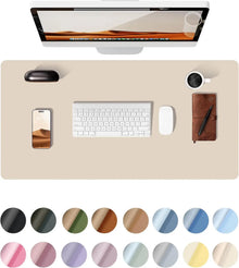 Premium Desk Mat — Waterproof PU Leather Mouse Pad