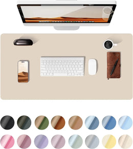 Premium Desk Mat — Waterproof PU Leather Mouse Pad