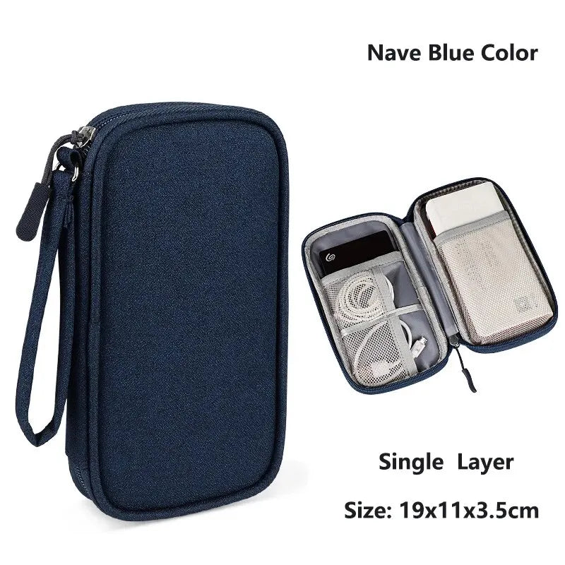 Cable Organizer Bag – Waterproof Travel Case for Chargers, USB Cables & Tech Accessories
