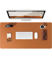 Premium Desk Mat — Waterproof PU Leather Mouse Pad