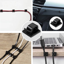 Adhesive Cable Clips – Transparent Wire Organizer & Cord Holder Set | 10 / 50 Pack