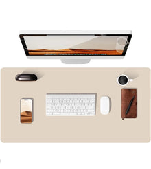 Premium Desk Mat — Waterproof PU Leather Mouse Pad