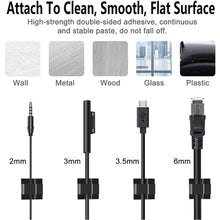 Adhesive Cable Clips – Transparent Wire Organizer & Cord Holder Set | 10 / 50 Pack