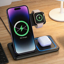 3-in-1 Wireless Charging Station – Fast Charger for iPhone, Apple Watch & AirPods