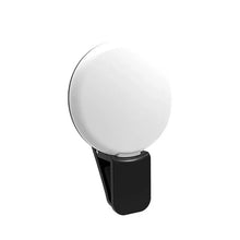 Mini LED Selfie Ring Light Portable Clip-On Fill Light with 3-Level Dimming for All Mobile Phones
