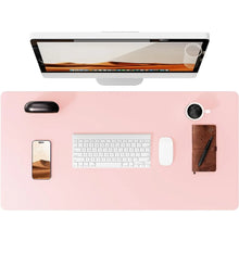 Premium Desk Mat — Waterproof PU Leather Mouse Pad