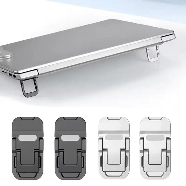 Foldable Laptop Stand — Invisible Adjustable Cooling Riser
