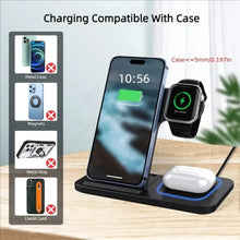 3-in-1 Wireless Charging Station – Fast Charger for iPhone, Apple Watch & AirPods