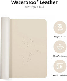 Premium Desk Mat — Waterproof PU Leather Mouse Pad
